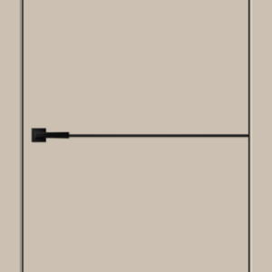 Межкомнатная дверь ГАЛАНТ FH1 Кварцит Эмалюкс, кромка ABS 2мм с 4х сторон, цвет черный, 600х2000